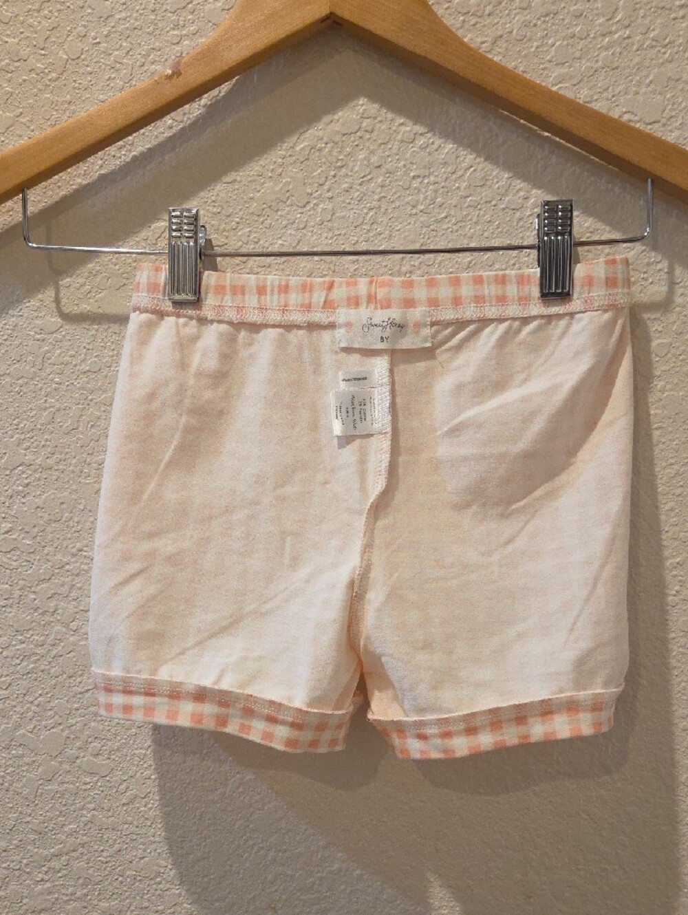SweetHoney New without Tags Girls Light Pink & White Elastic-Waist Soft Shorts - Picture 8 of 8